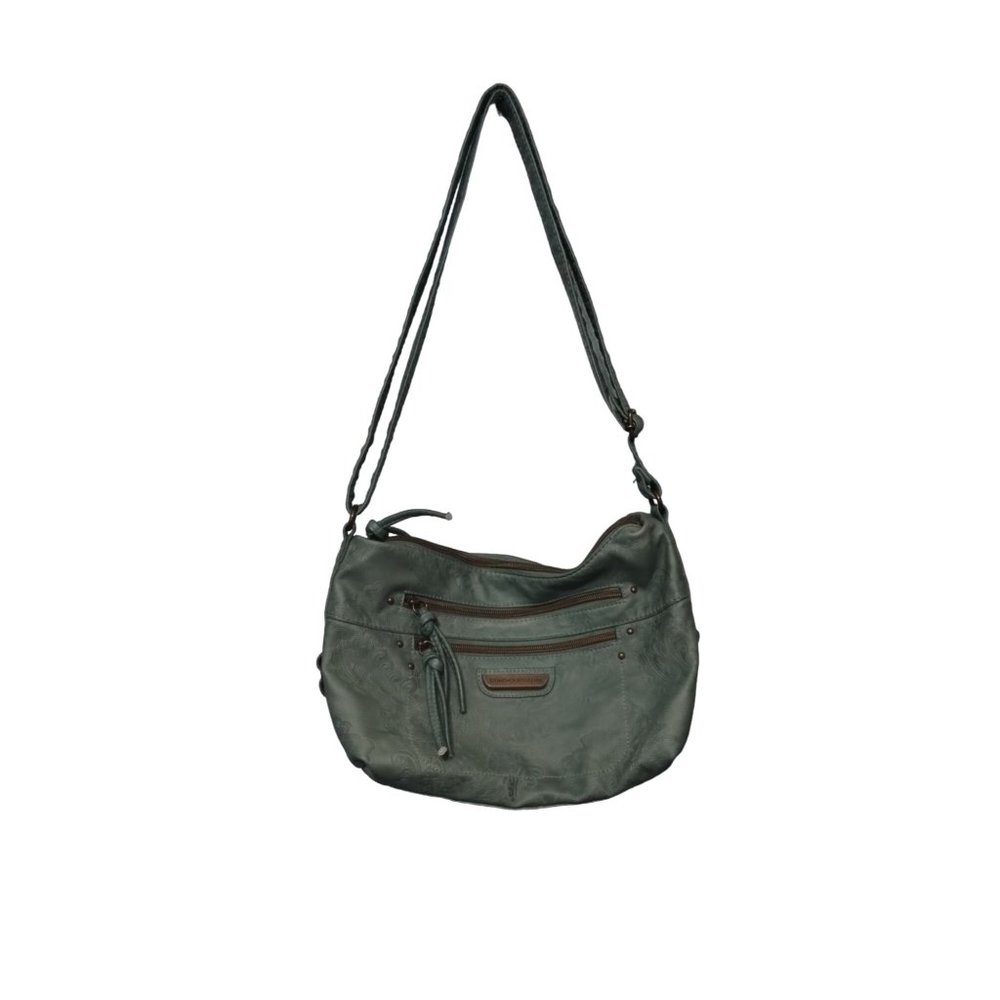 Stone Mountain USA Teal Handbag Shoulder Bag Purse Adjustable Strap Women's - Picture 4 of 16